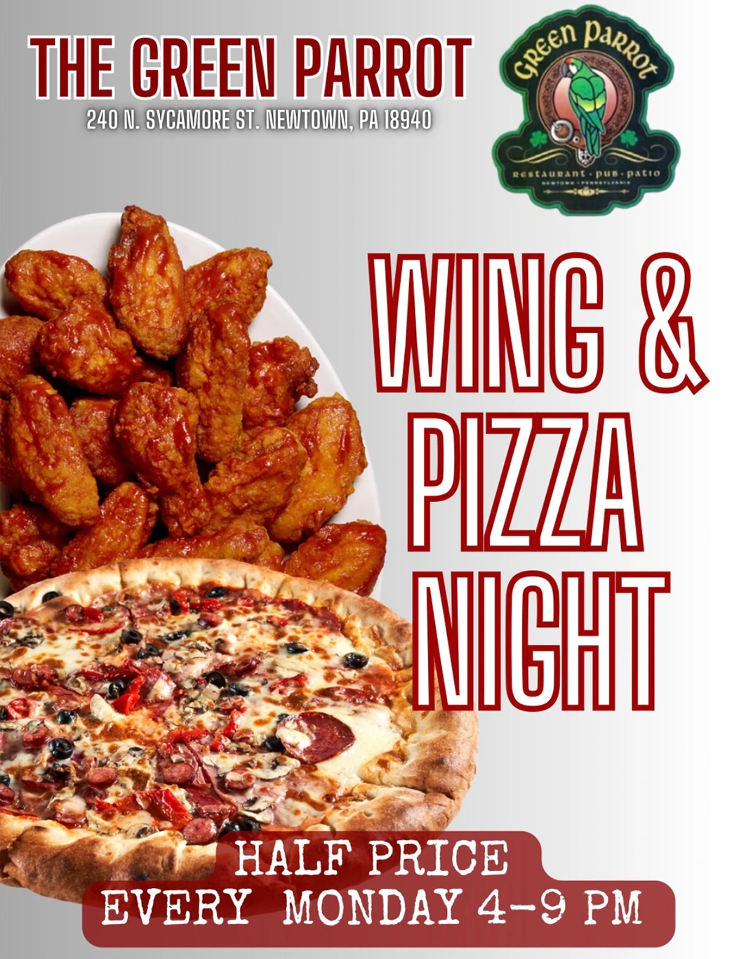 wing & pizza night